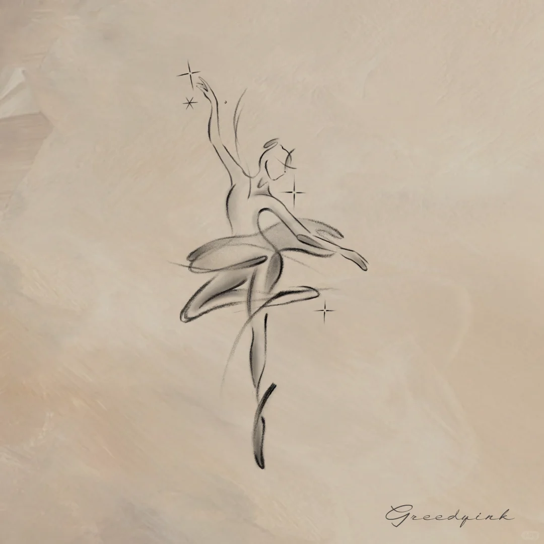 台北紋身認領圖 抽象線條 刺青