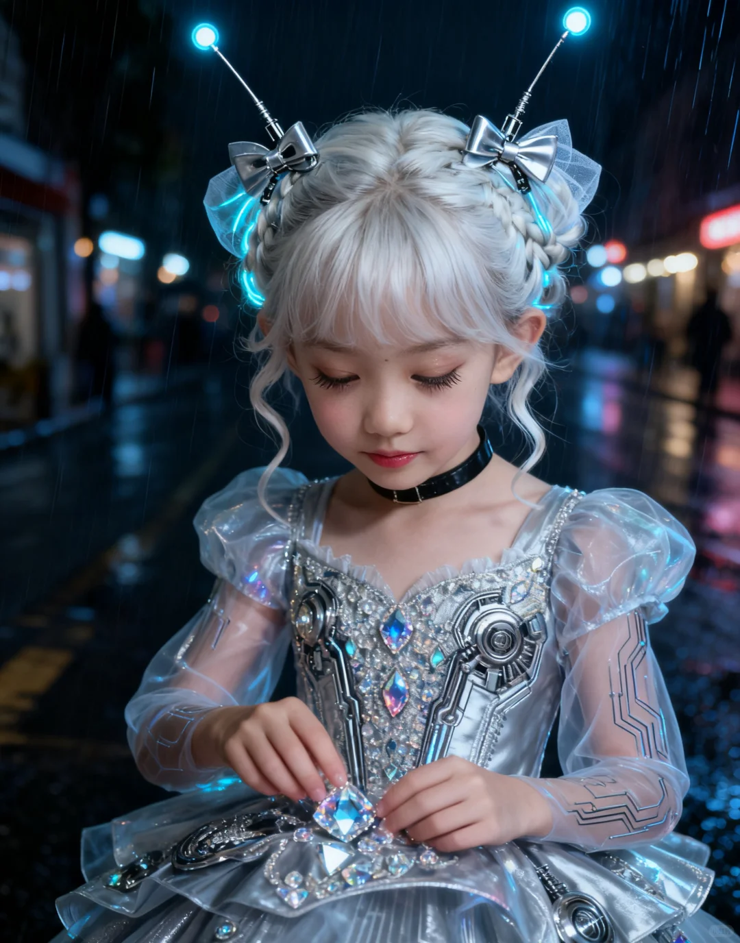 第五套:银发数字甜心(全身翅膀版)