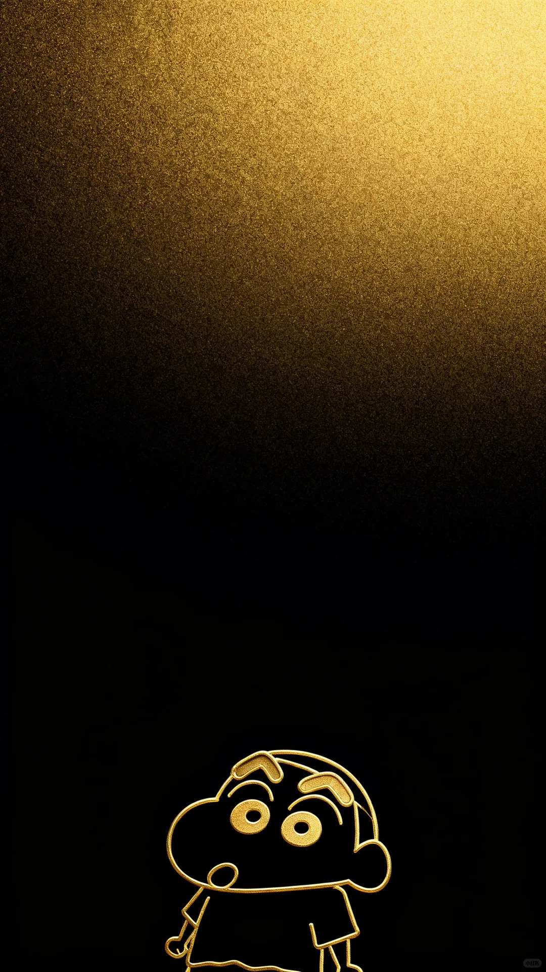 蜡笔小新黑金壁纸、超酷😎