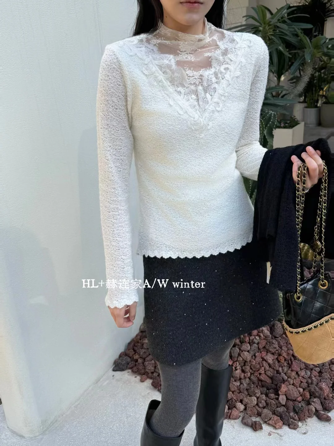 冬天的温柔是蕾丝针织给的✨