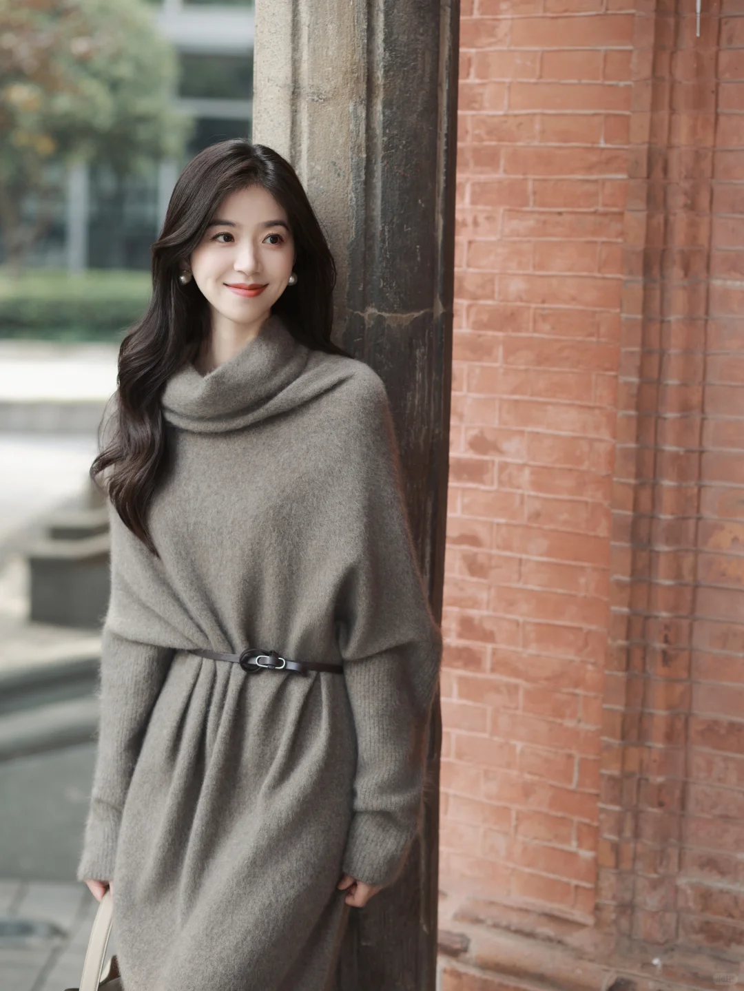 一件毛衣裙的柔暖