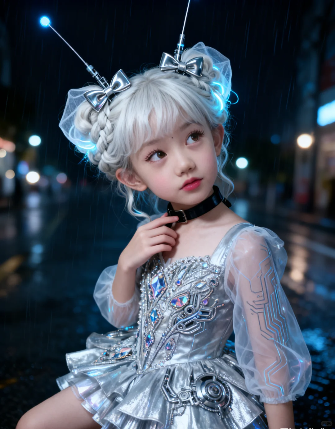 第五套:银发数字甜心(全身翅膀版)