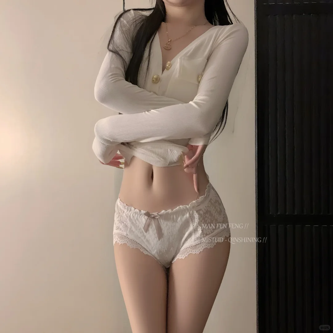 日系蕾丝包臀内裤，透气又性感😍