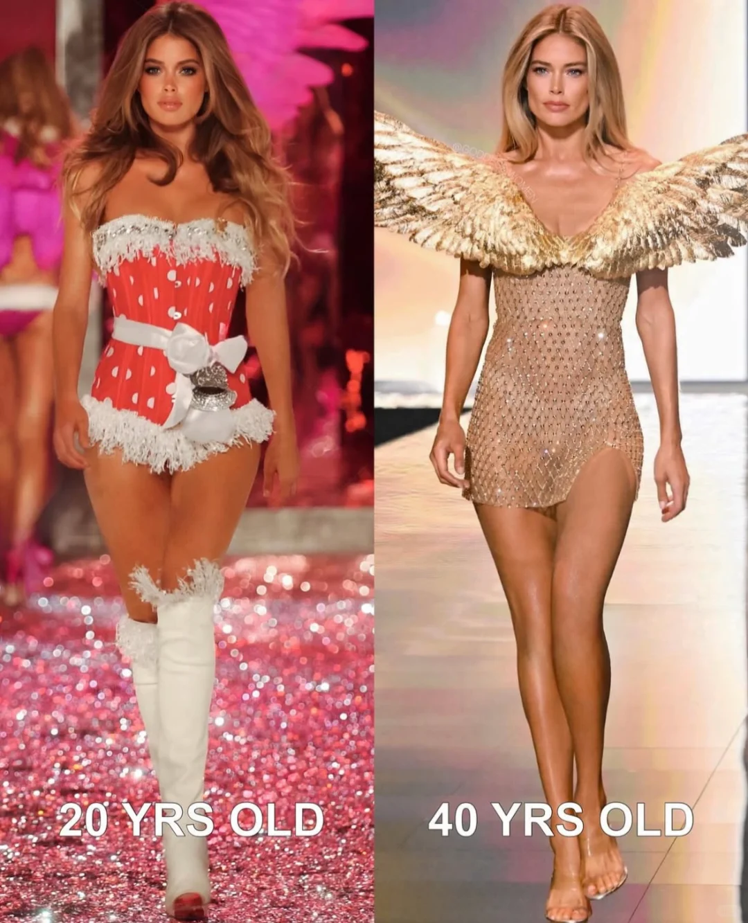 太自律了👍维密们的今时昔日