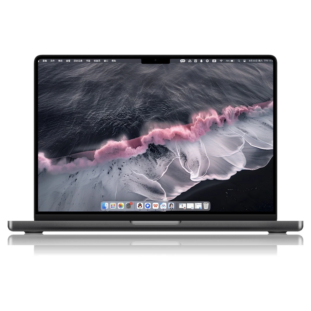 Macbook高清壁纸-030粉浪逐沙【粉丝免费】