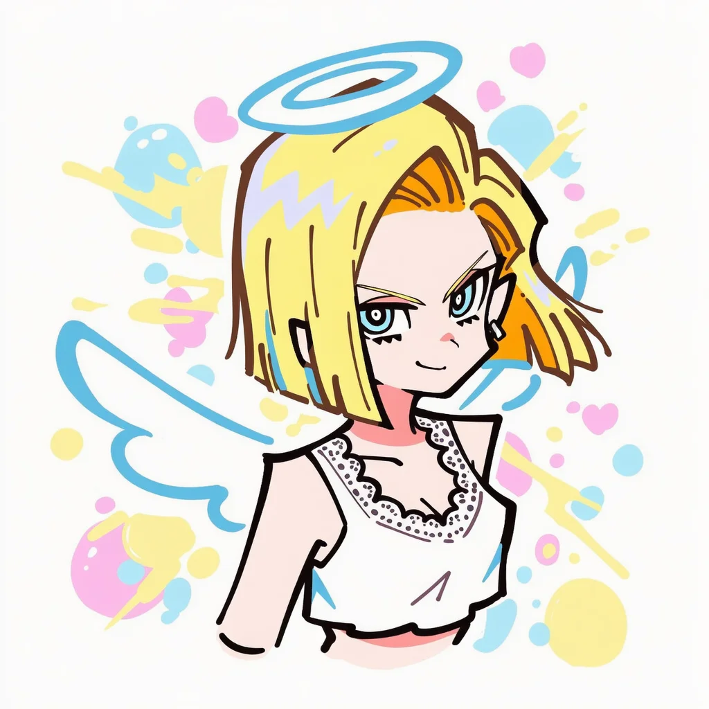 吊带袜天使风格的人造人18号头像