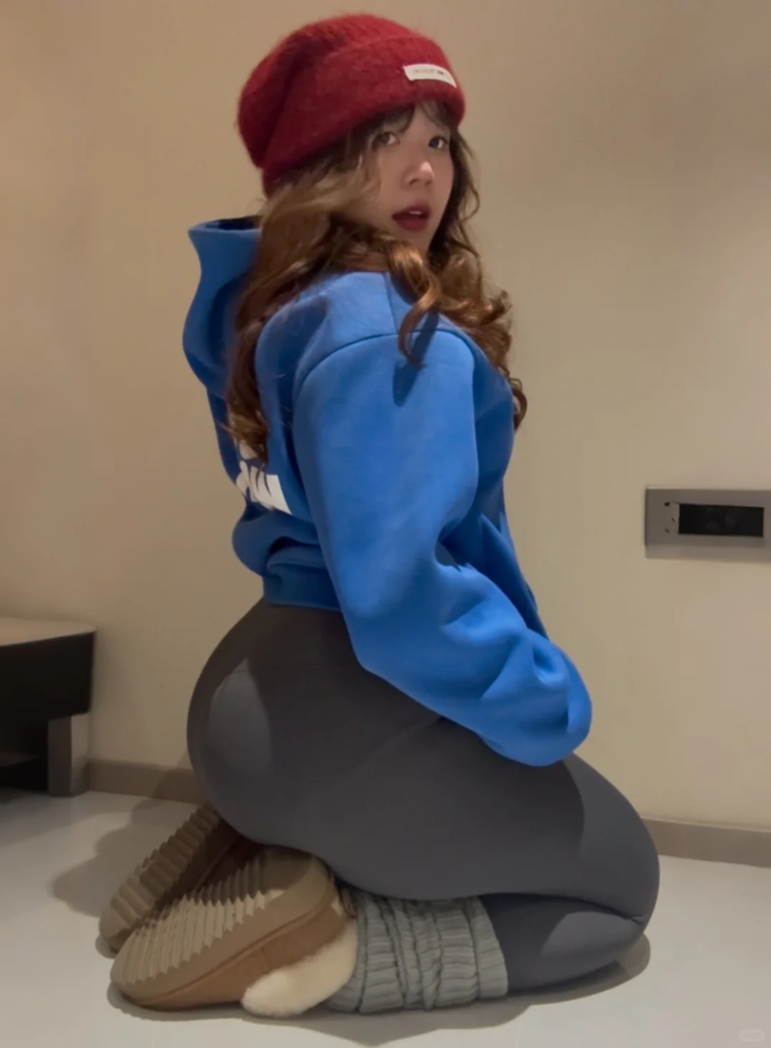 180斤健身Look｜冬天很爱瑜伽裤外穿