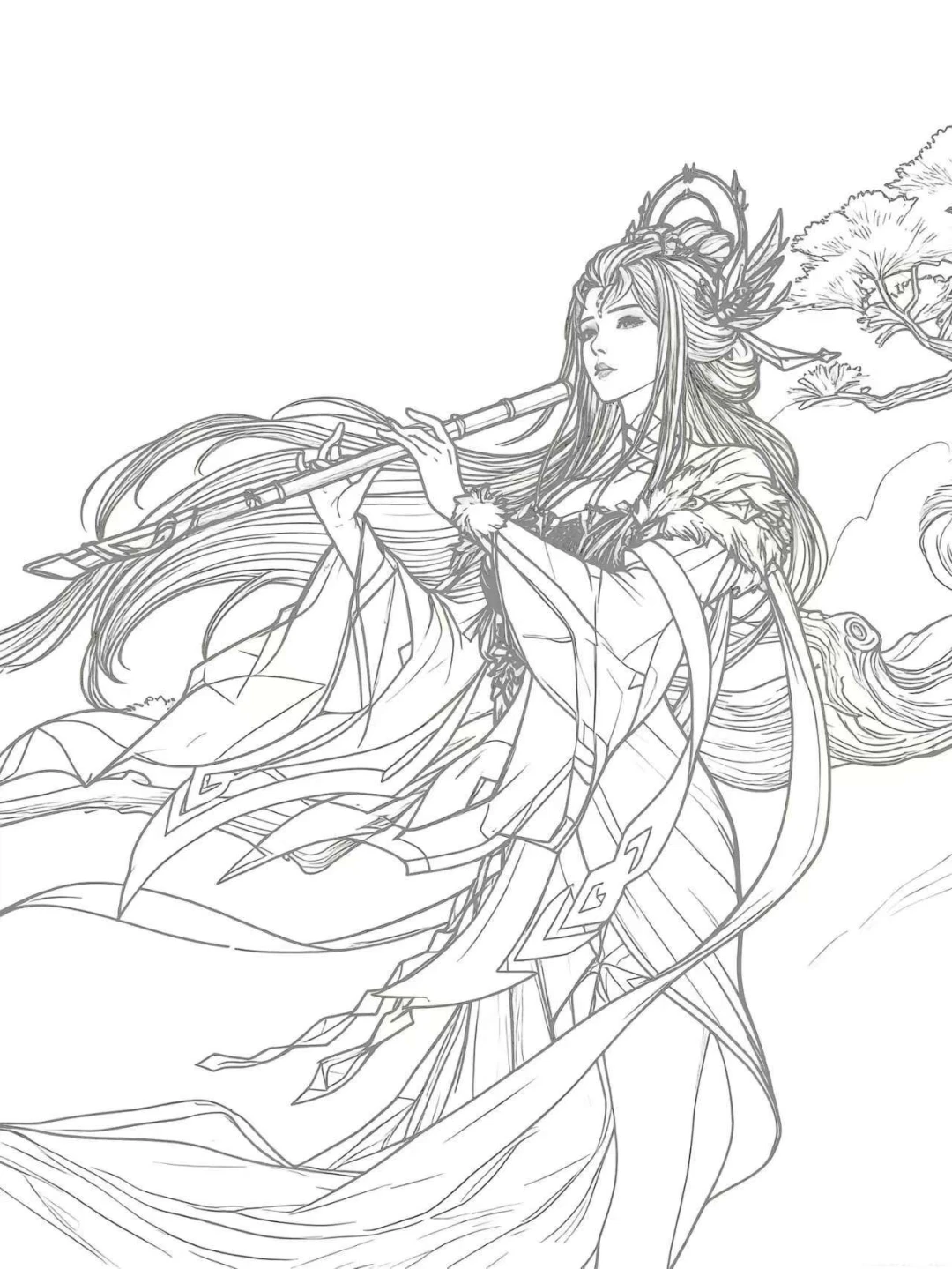 王者荣耀英雄线条画，有种你就画！