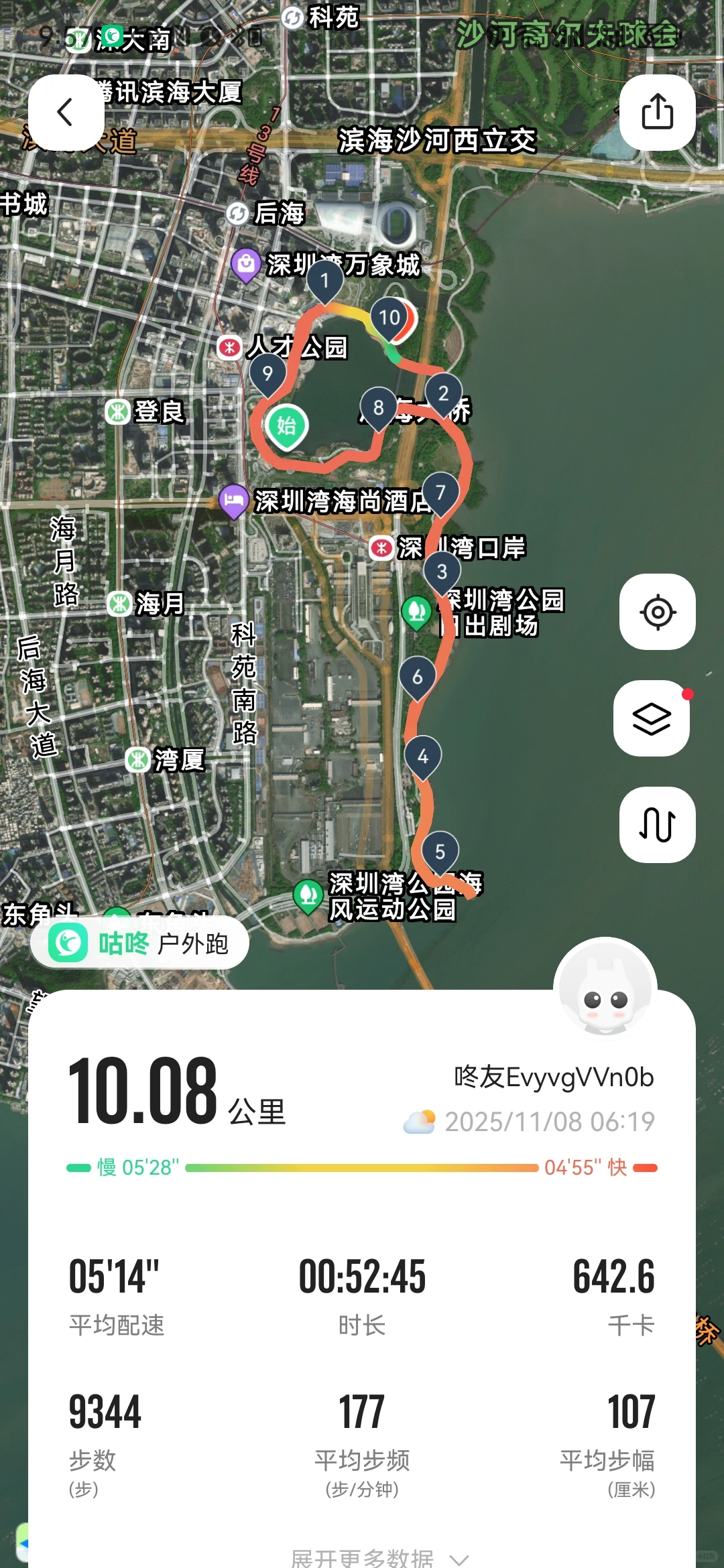 秋天的汗水很凉爽！