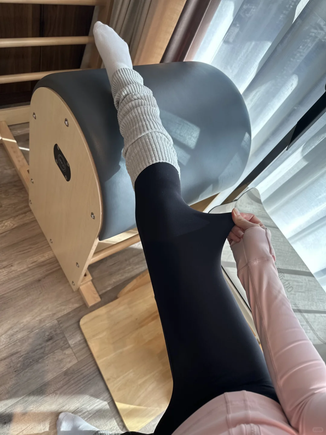 冬天瑜伽这样穿真的好舒服呀～