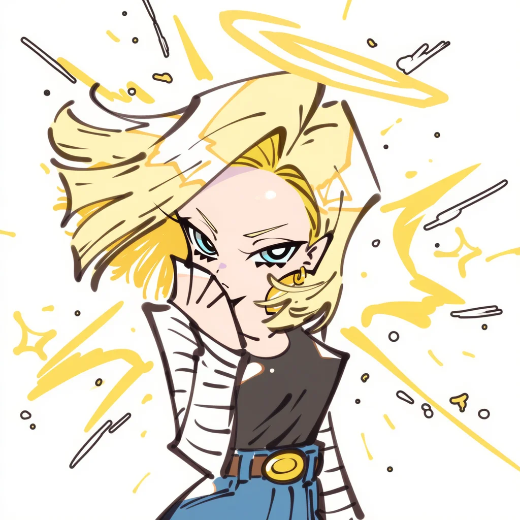 吊带袜天使风格的人造人18号头像