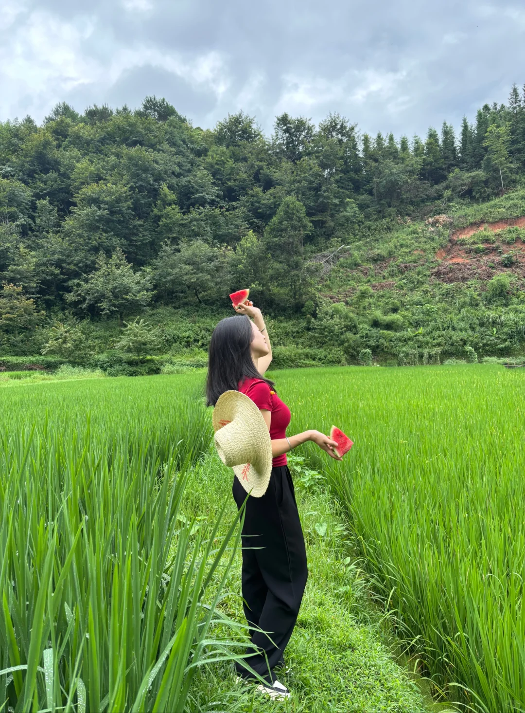 走在乡间的小路上，仿佛回到了小时候