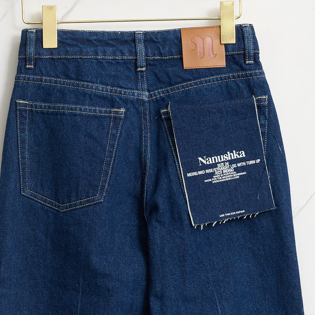 5️⃣9️⃣9️⃣Nanushka女士卷边直筒牛仔裤