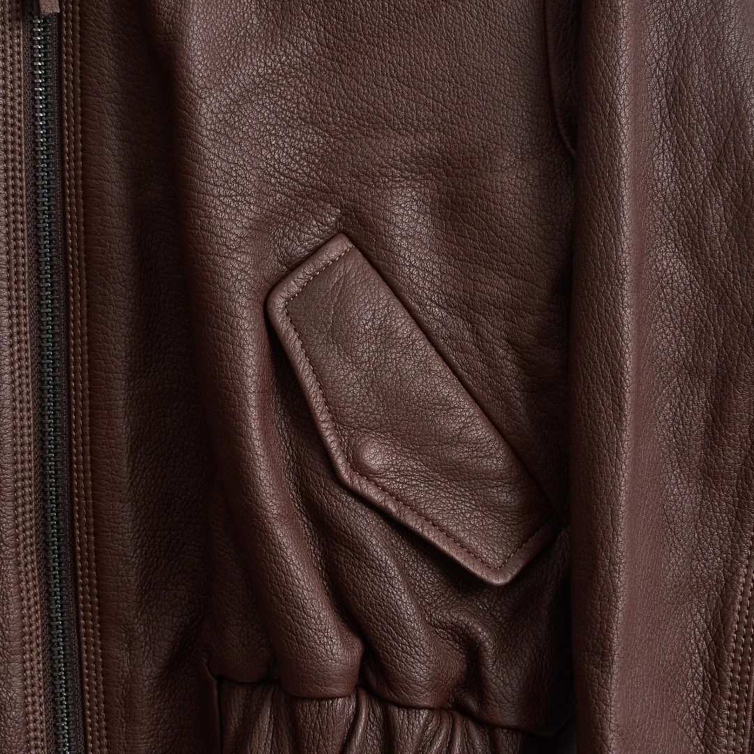 2️⃣折Schumacher女士复古小羊皮夹克外套