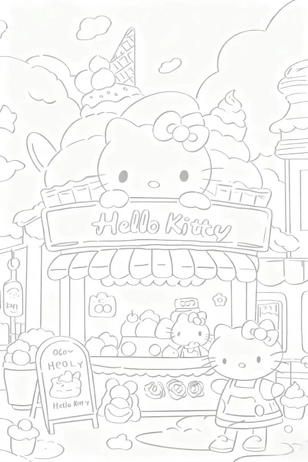 电子同事们🖨️摸鱼必备线条画（附电子版）