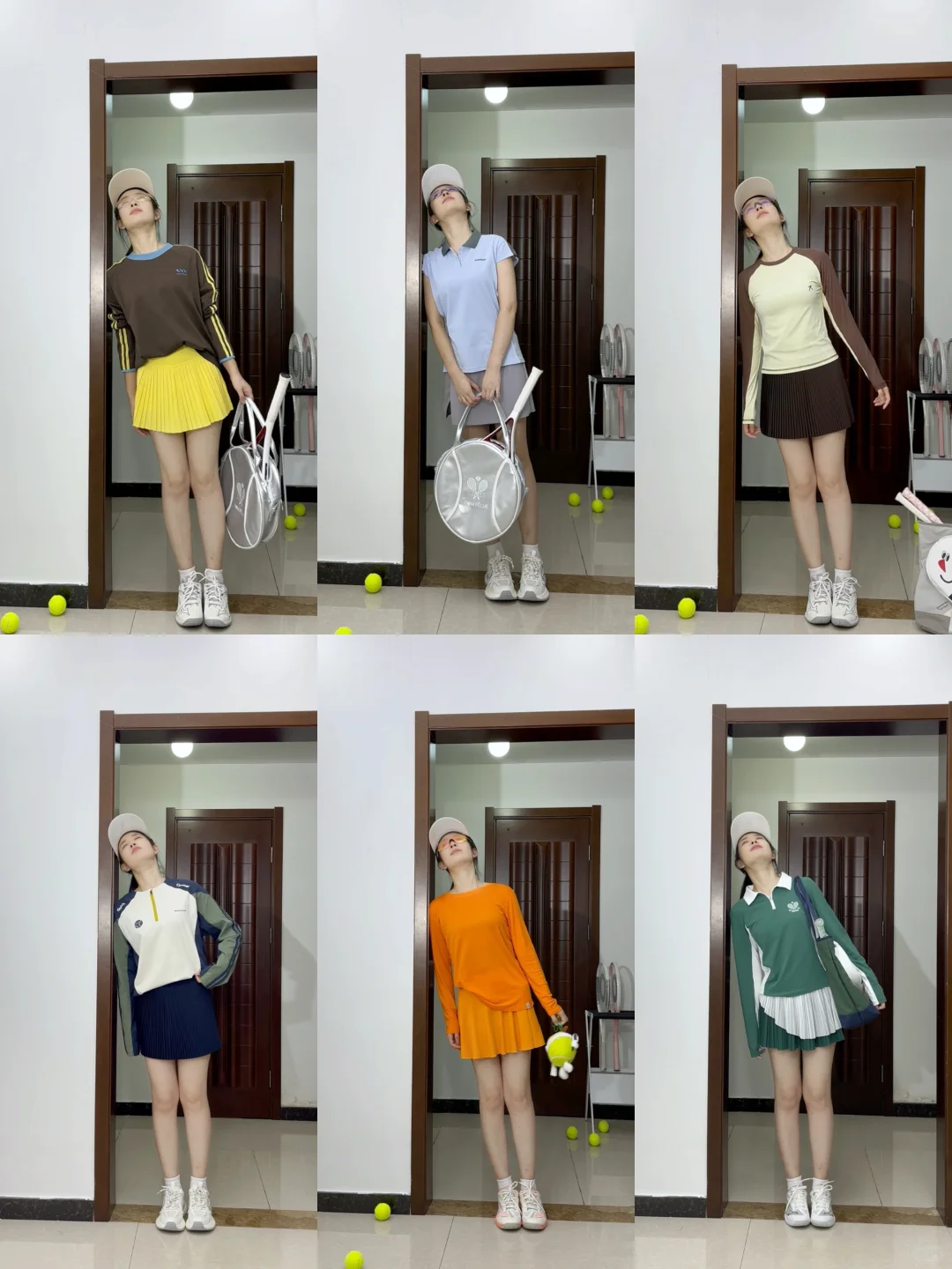 不同风格的运动打球穿搭💙