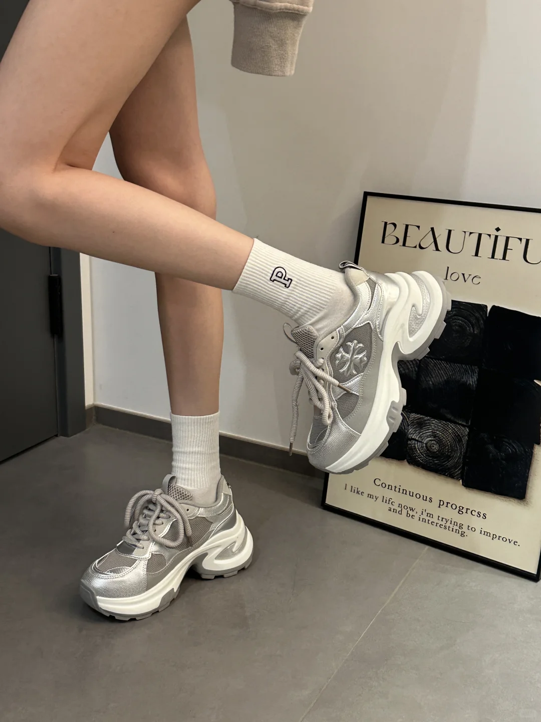 这双增高7cm的老爹鞋是谁还没有～便宜又好穿