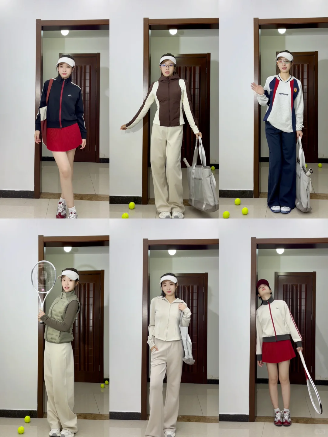 不同风格的运动打球穿搭💙