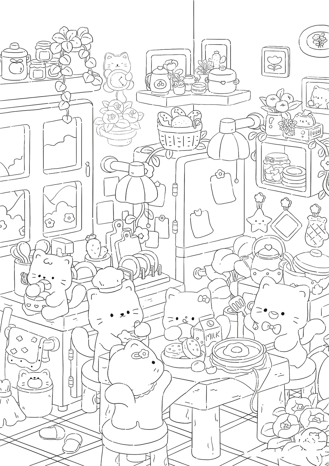 线条画入门📝轻松get生活艺术感🎨