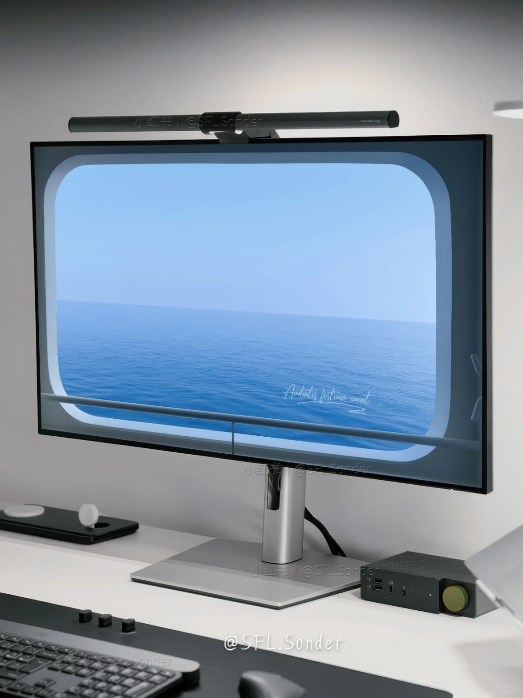 悬窗海面.#电脑窗景壁纸