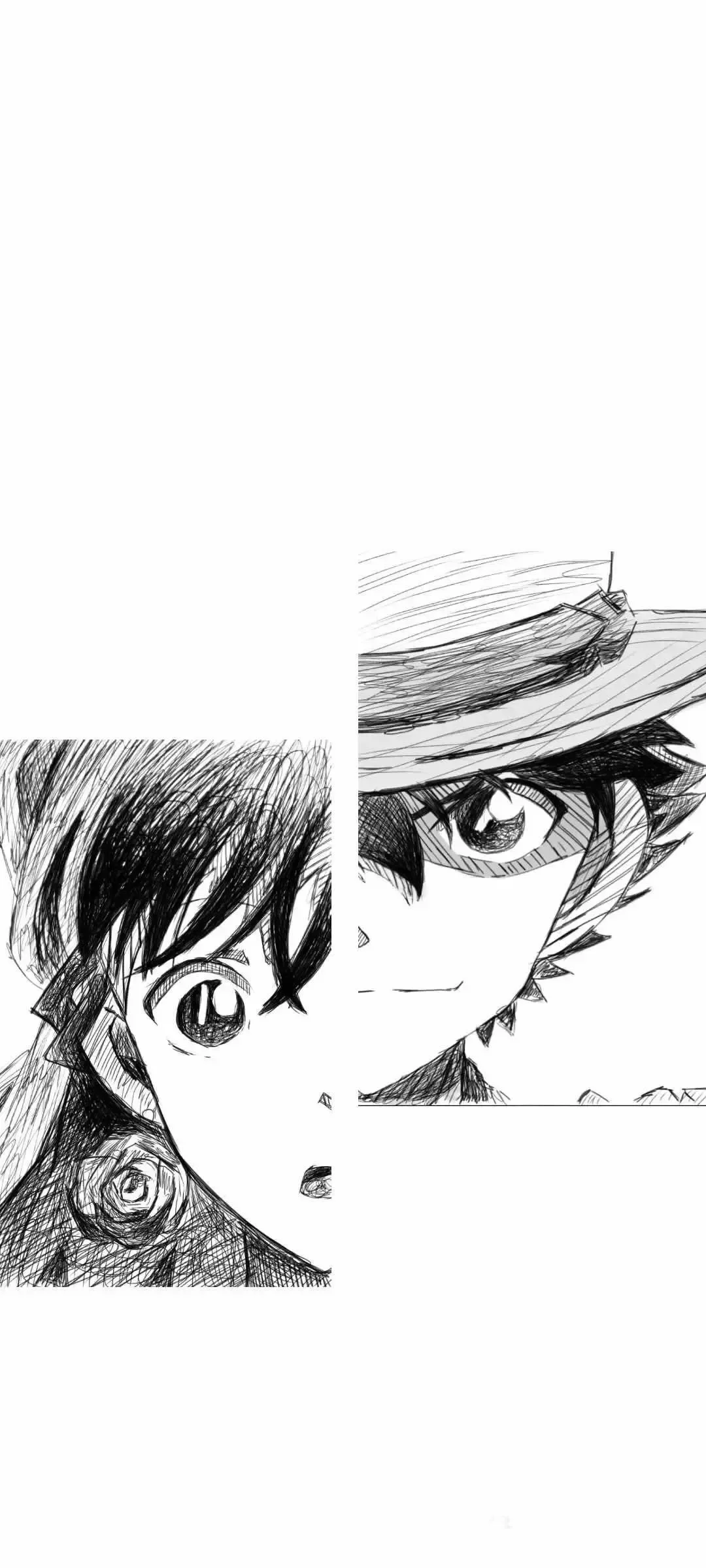 𝑾𝒆𝑪𝒉𝒂𝒕 | 一眼心动黑白动漫壁纸