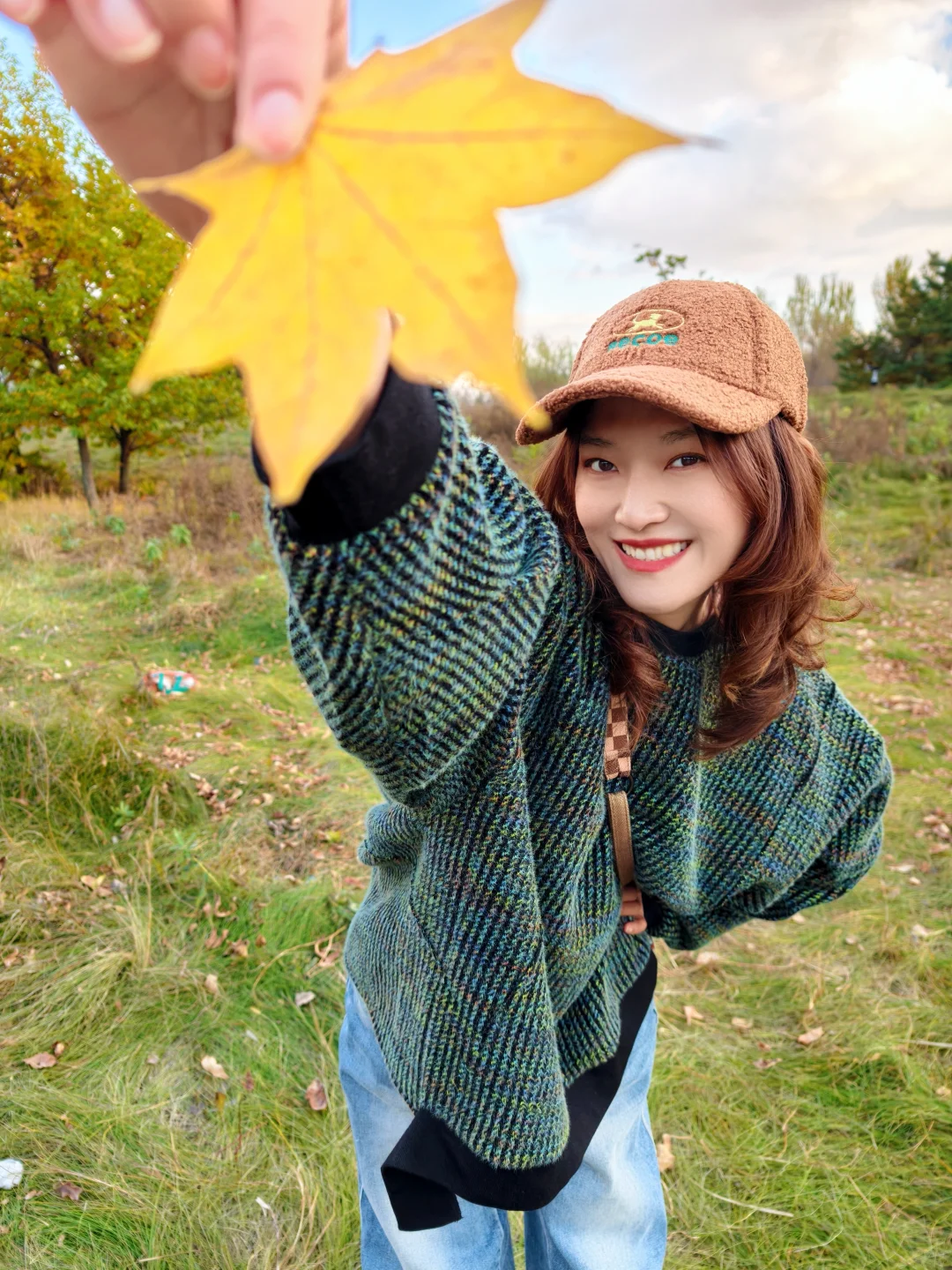 适合秋天的拍照姿势✌🏻手机就可以拍哦！