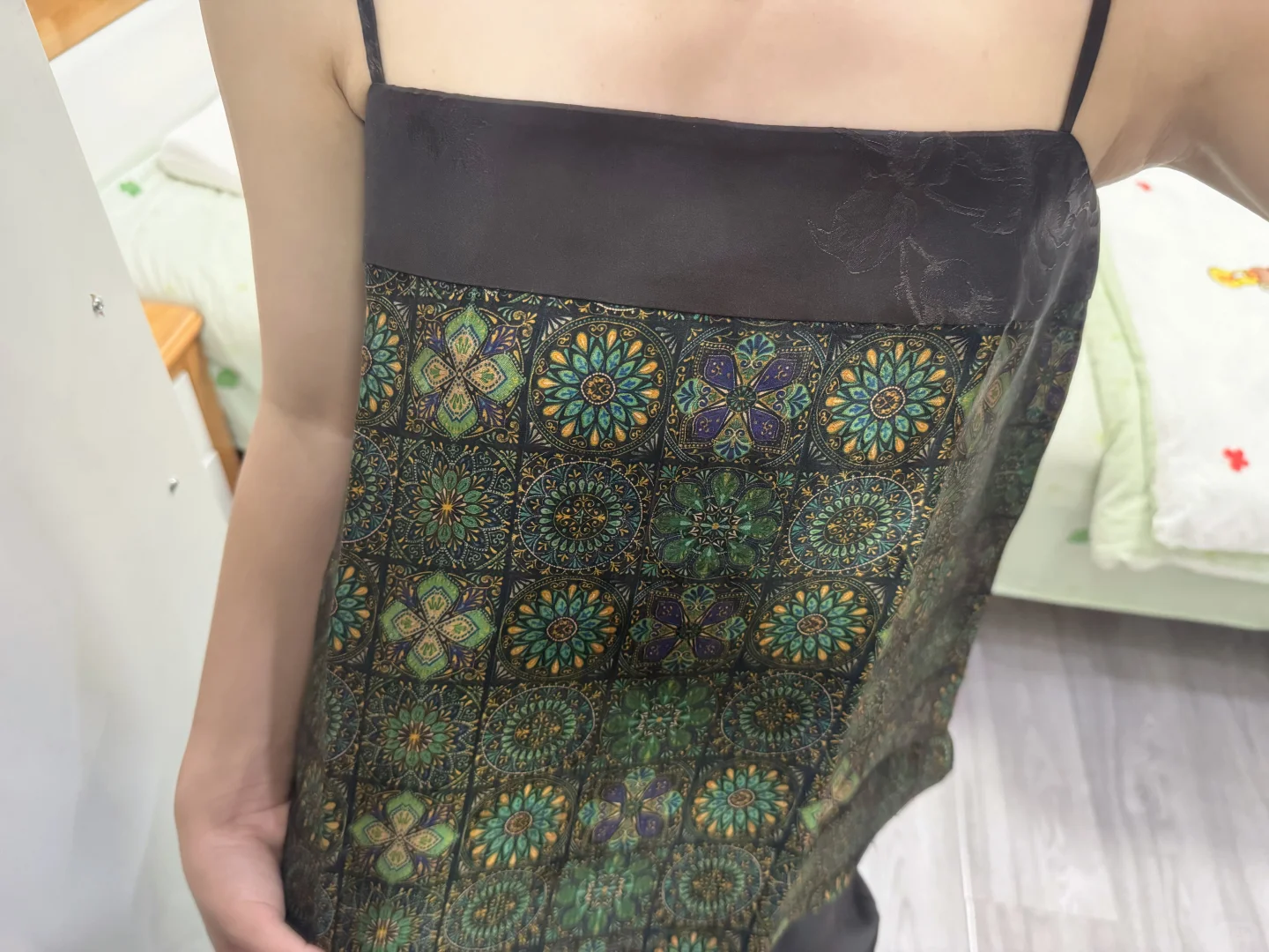 万花筒香云纱百搭小吊带