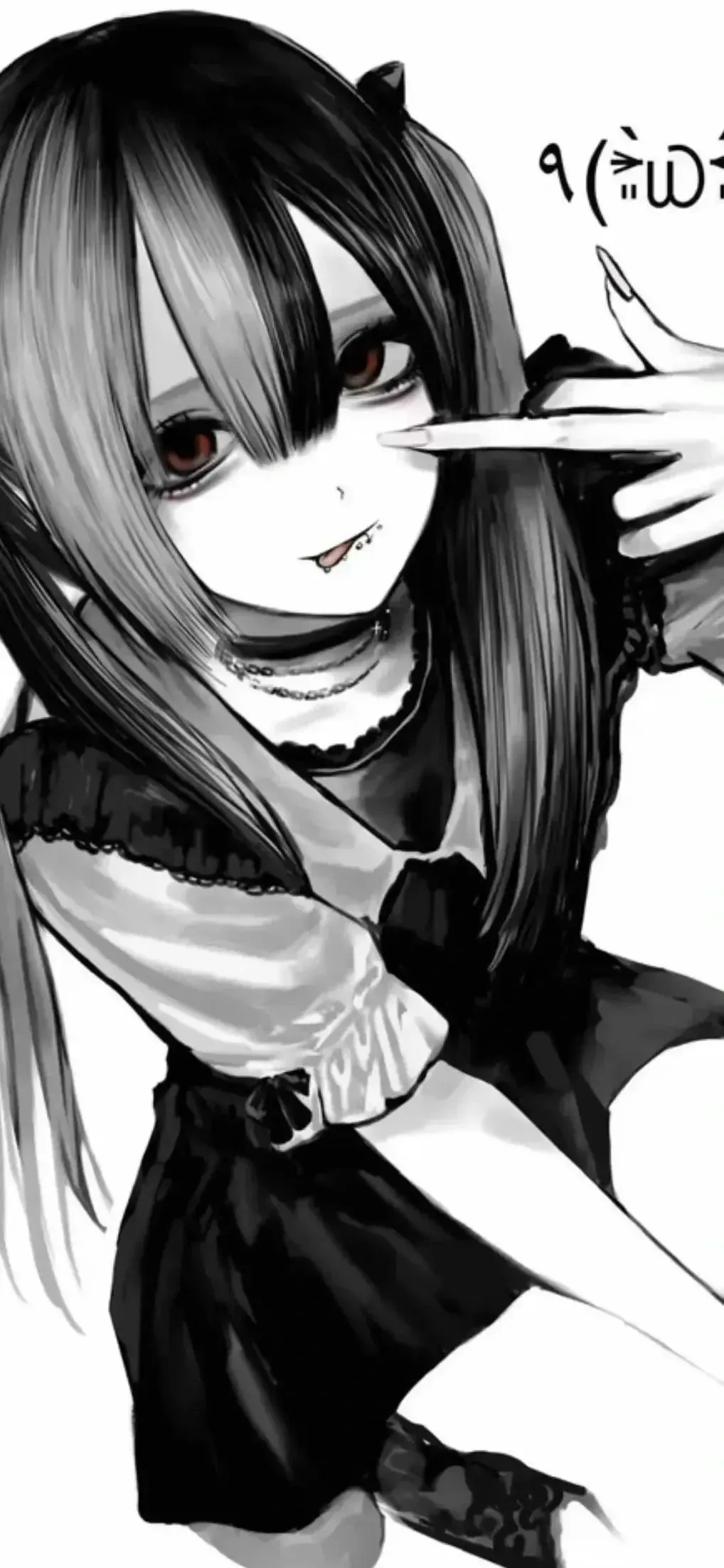 𝑾𝒆𝑪𝒉𝒂𝒕 | 一眼心动黑白动漫壁纸