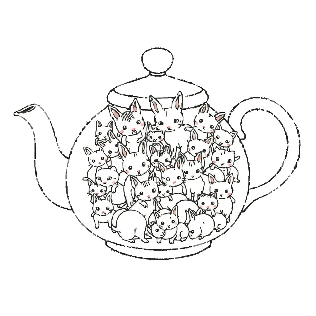 摸鱼必备线条画