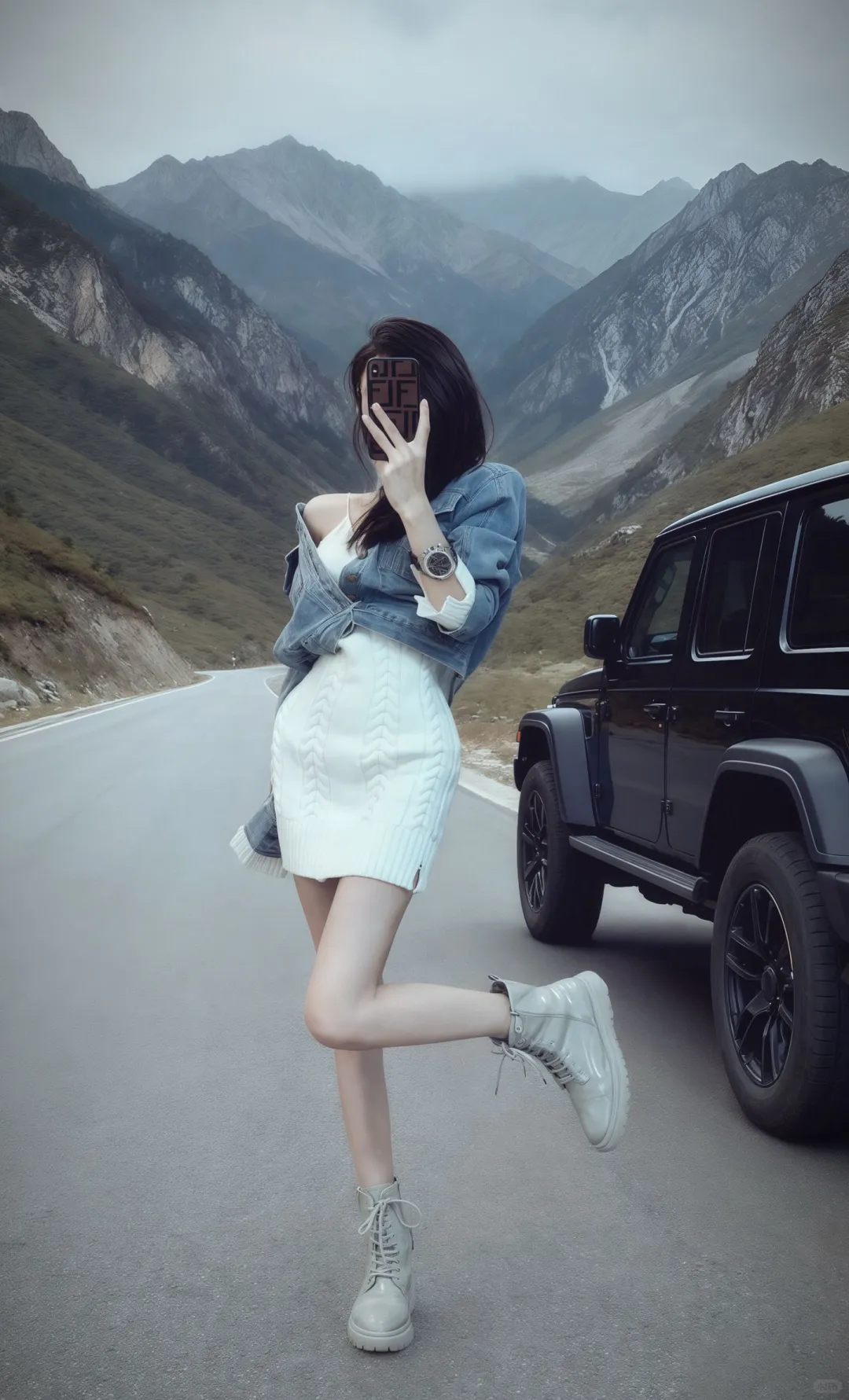 甜妹本命搭配！针织吊带裙+牛仔外套yyds