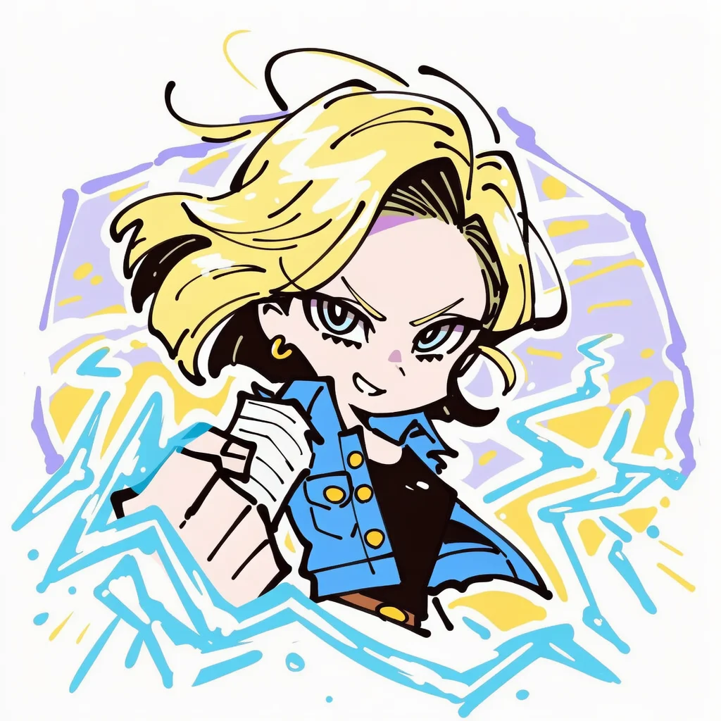 吊带袜天使风格的人造人18号头像