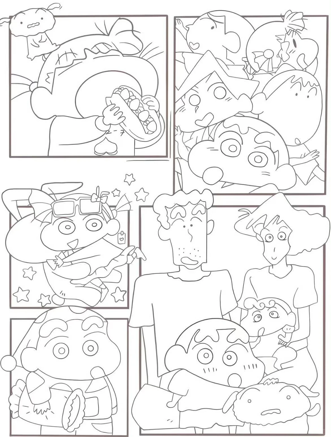 电子同事们🖨️摸鱼必备线条画（附电子版）