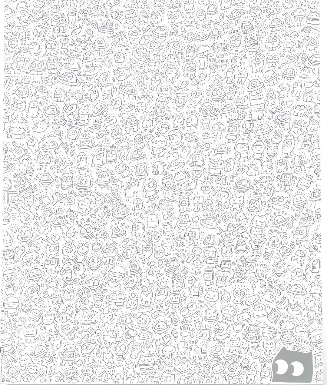 上班摸鱼必备线条画