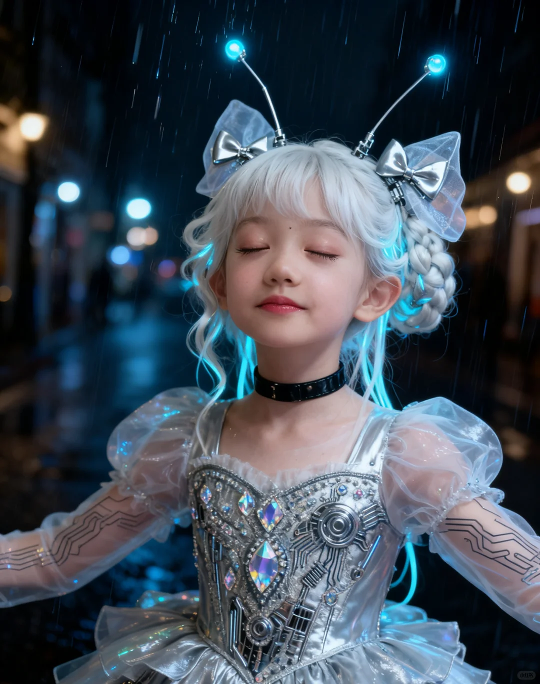 第五套:银发数字甜心(全身翅膀版)