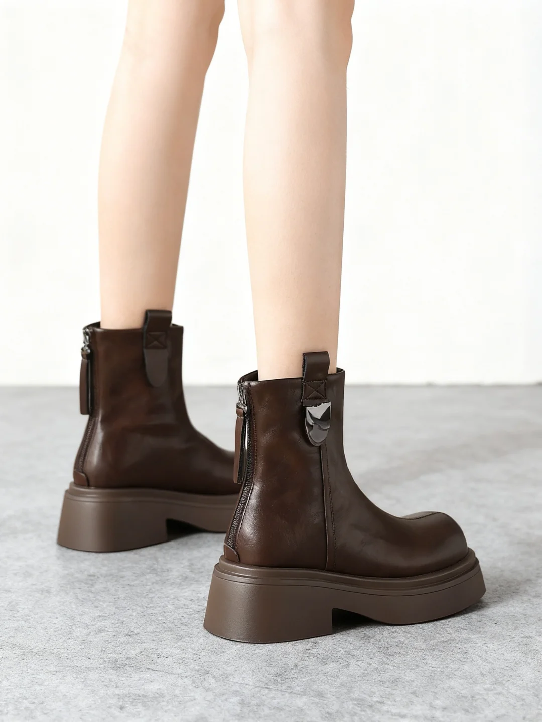 纯分享🤎复古棕色小短靴！