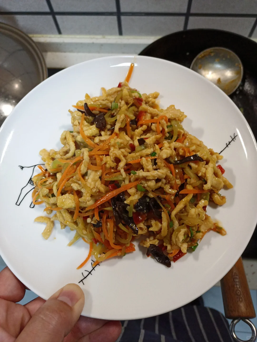 早餐鱼香肉丝🐿