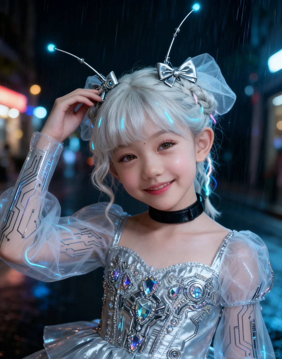 第五套:银发数字甜心(全身翅膀版)