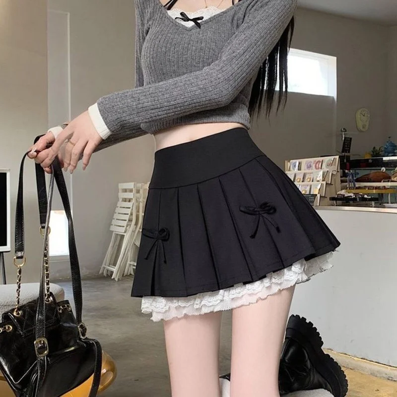 灰蕾丝百褶辣妹裙💃2025必入神仙单