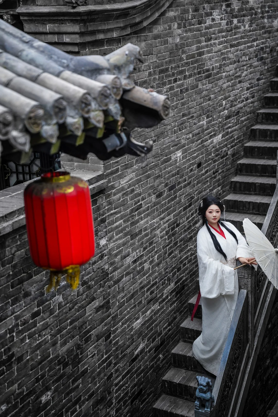 大码女孩的平遥古城战国袍梦