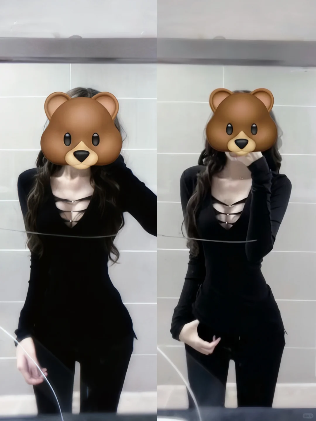 喜欢黑色不是我的错！上身就是超绝腰臀比！！