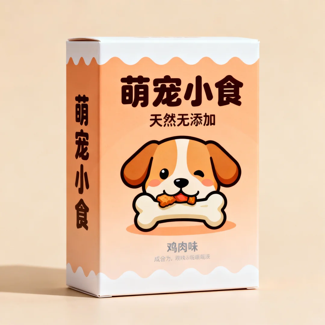 宠物零食袋子包装设计、宠物零食盒子包装设计