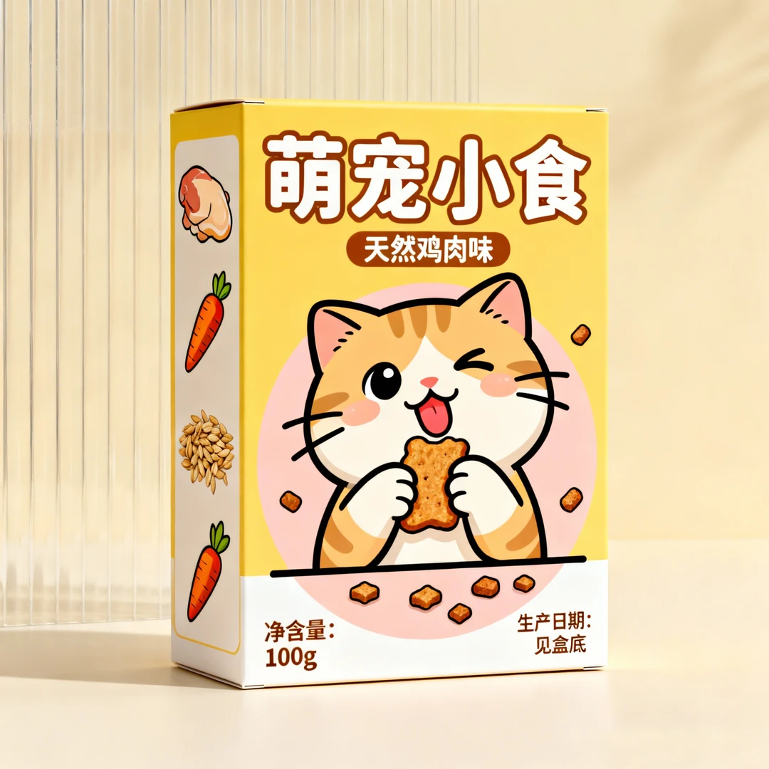 宠物零食袋子包装设计、宠物零食盒子包装设计