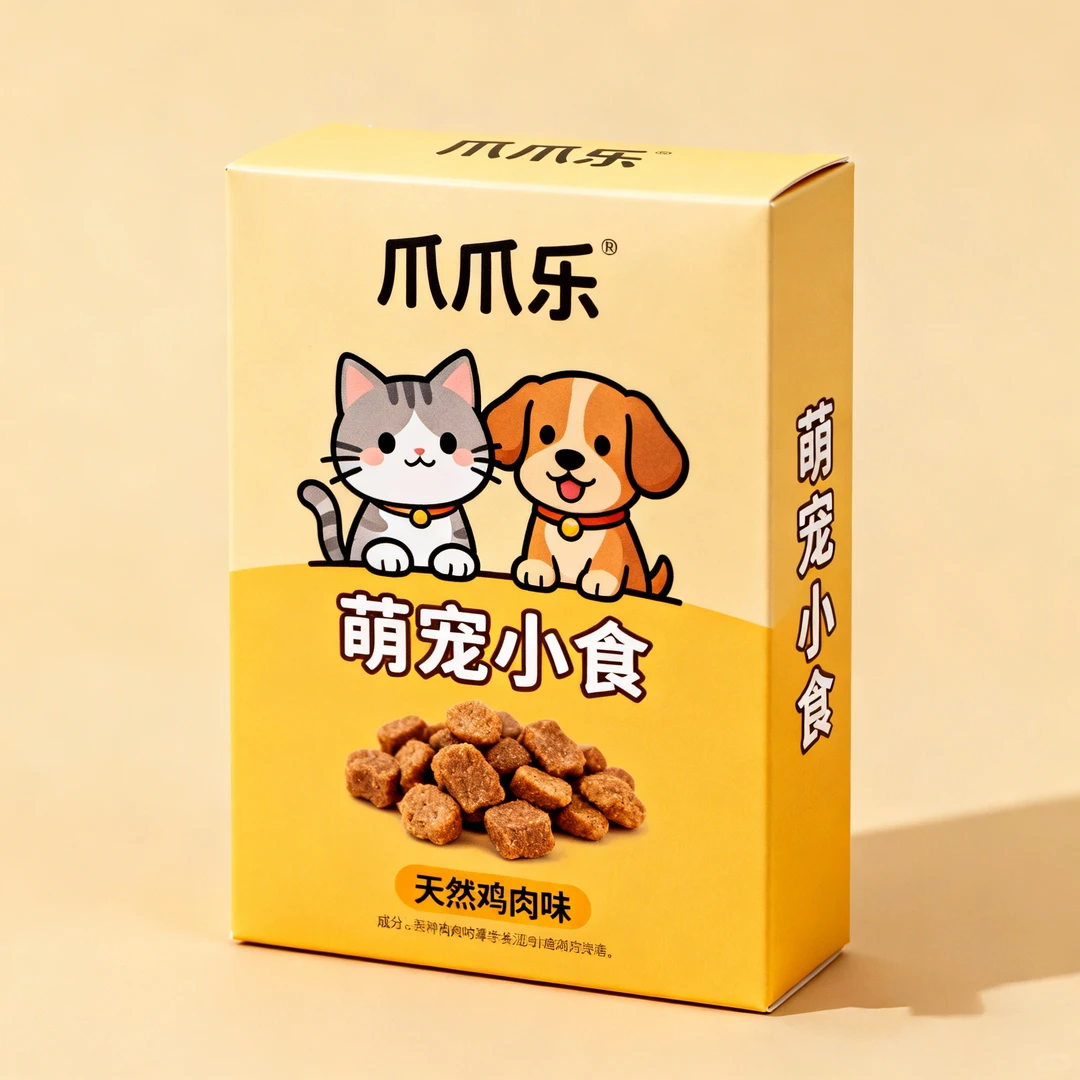 宠物零食袋子包装设计、宠物零食盒子包装设计