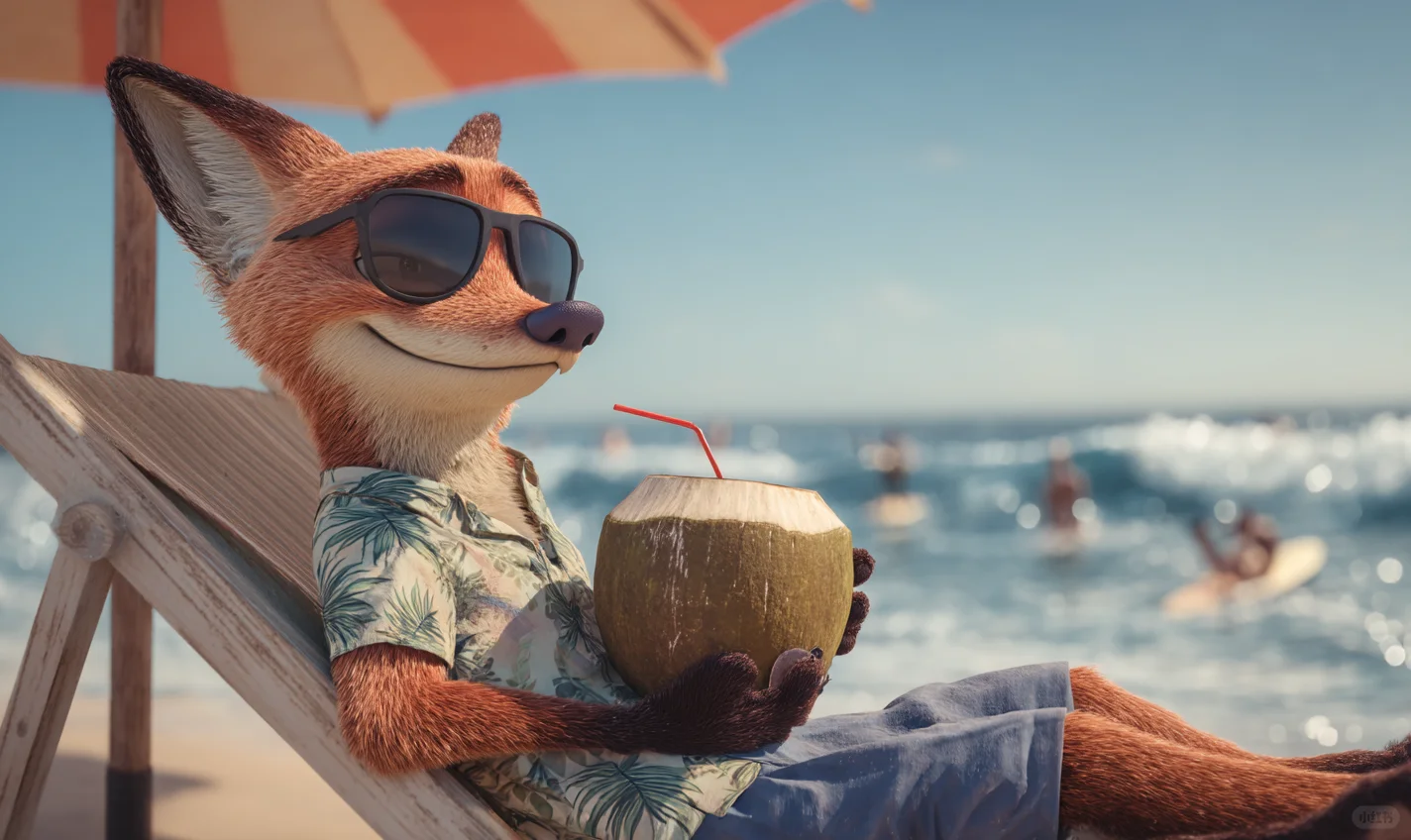 疯狂动物城 朱迪尼克 夏日壁纸