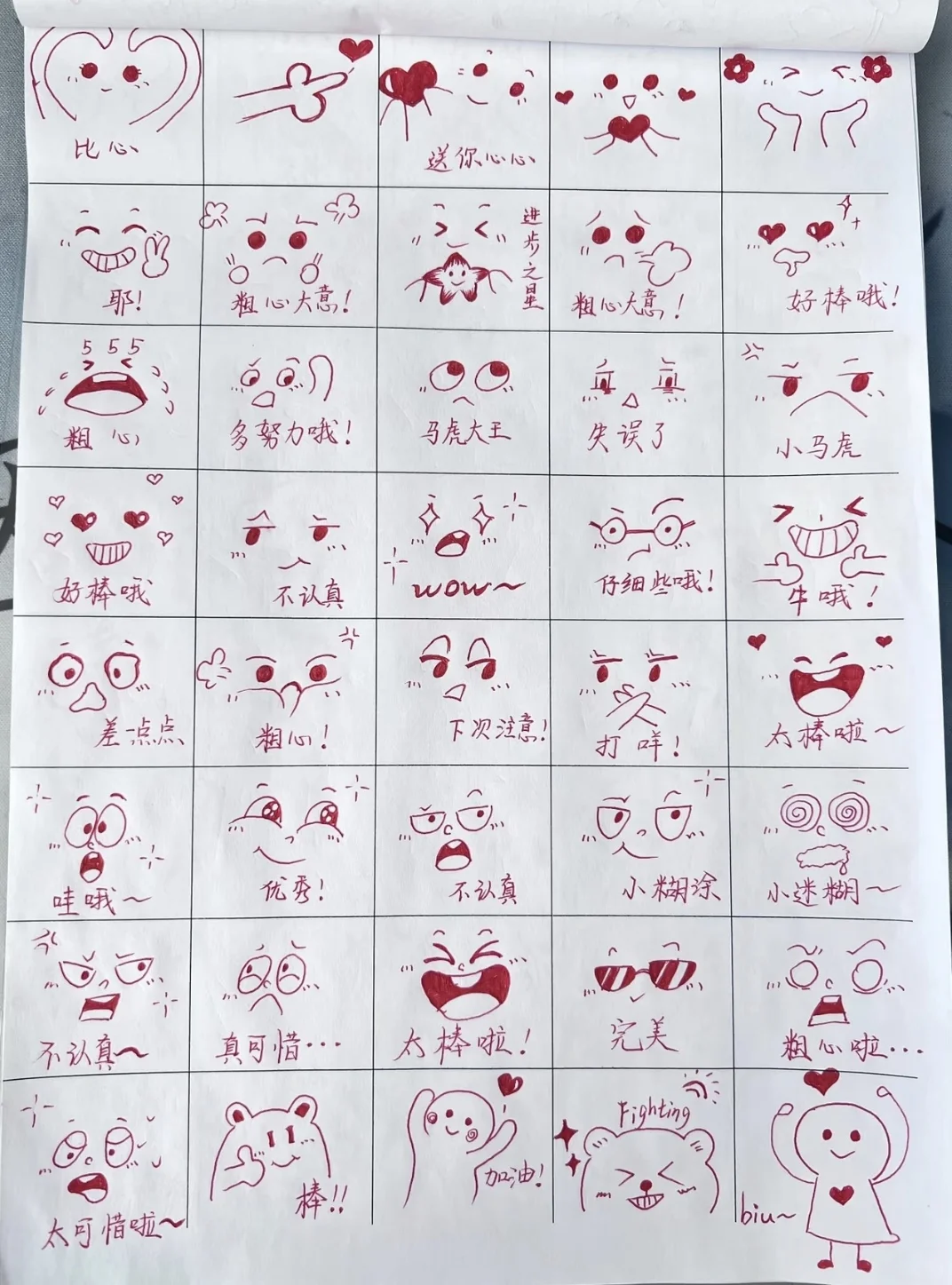 作业评语小表情