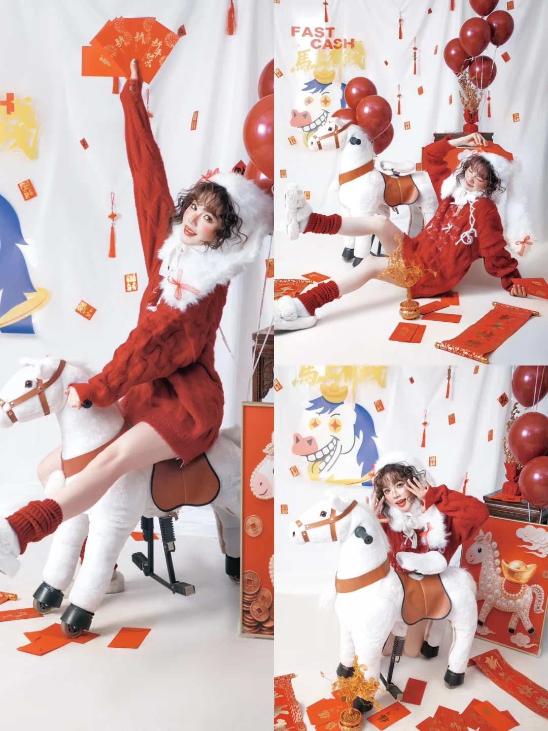 敲可爱!专属于甜妹的小马新年写真🎠