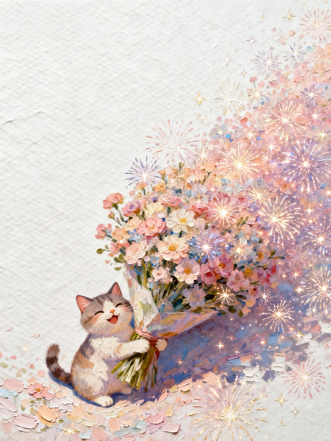 收到花花的小猫开心极了✨