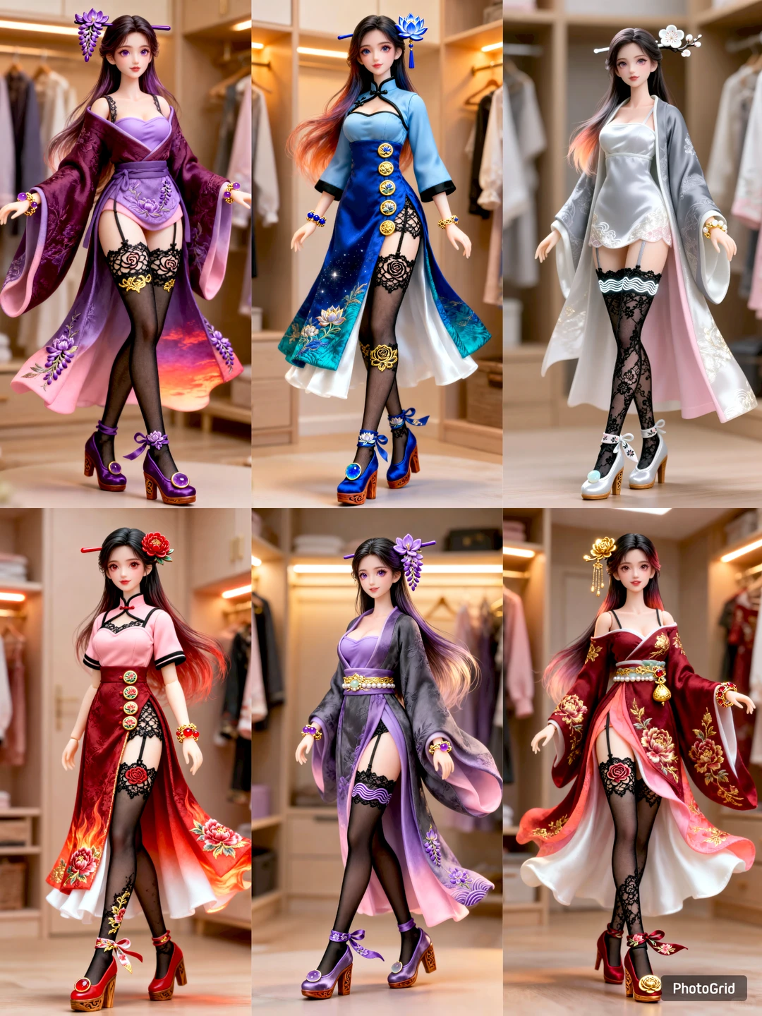 AI 捏的国风娃娃