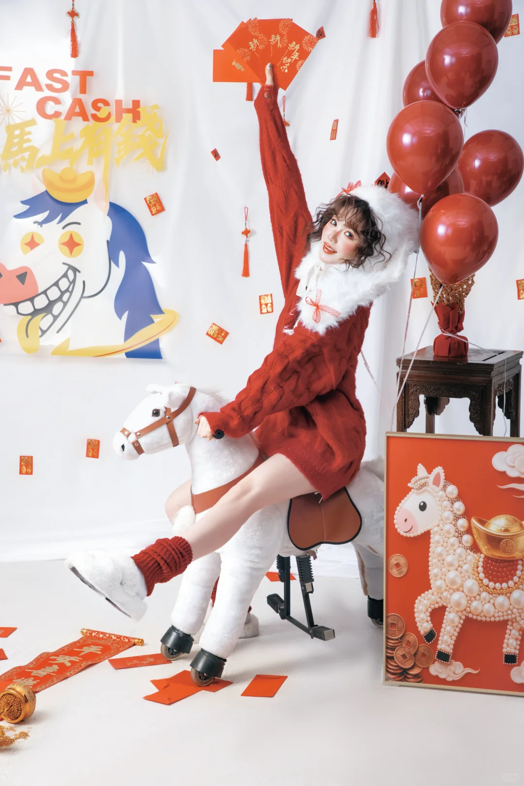 敲可爱!专属于甜妹的小马新年写真🎠