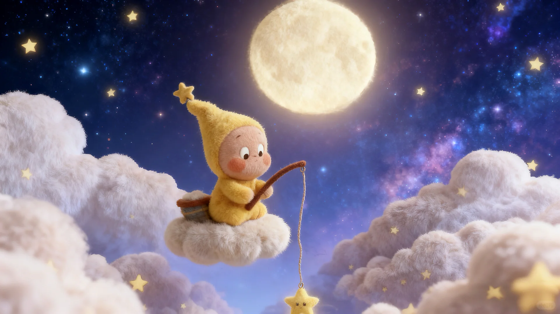 毛绒绒的星星人电脑壁纸来啦